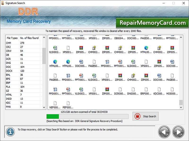 Screenshot of Recover Memory Card Pictures 3.0.1.5